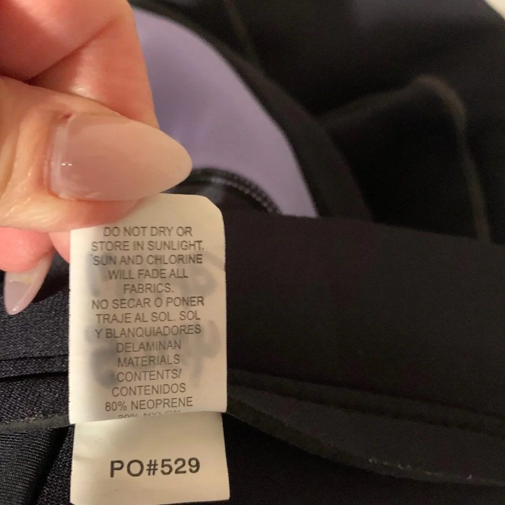 NeoSport Black/Purple Wet Suit sz 6